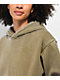 Ninth Hall Fundamentals Olive Wash Relaxed Hoodie - Thumbnail image 3 of 4
