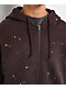 Ninth Hall Fundamentals Paint Brown Zip Hoodie - Thumbnail image 3 of 6