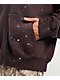 Ninth Hall Fundamentals Paint Brown Zip Hoodie - Thumbnail image 4 of 6