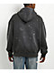 Ninth Hall Fundamentals Paint Drip Charcoal Zip Hoodie - Thumbnail image 2 of 5