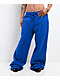 Ninth Hall Fundamentals Perrie Blue Wide Leg Sweatpants - Thumbnail image 1 of 6