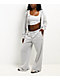 Ninth Hall Fundamentals Perrie Grey Wide Leg Sweatpants - Thumbnail image 6 of 6