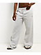 Ninth Hall Fundamentals Perrie Grey Wide Leg Sweatpants - Thumbnail image 1 of 6