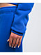 Ninth Hall Fundamentals Phoebe Blue Crop Zip Hoodie - Thumbnail image 5 of 6