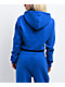 Ninth Hall Fundamentals Phoebe Blue Crop Zip Hoodie - Thumbnail image 2 of 6