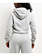Ninth Hall Fundamentals Phoebe Grey Crop Zip Hoodie  - Thumbnail image 2 of 7