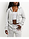 Ninth Hall Fundamentals Phoebe Grey Crop Zip Hoodie  - Thumbnail image 1 of 7