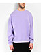 Ninth Hall Fundamentals Purple Wash Boxy Crewneck Sweatshirt - Thumbnail image 1 of 2