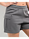 Ninth Hall Fundamentals Ramsey Grey Cargo Sweat Shorts - Thumbnail image 4 of 4