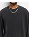 Ninth Hall Fundamentals Raw Edge Charcoal Wash Long Sleeve T-Shirt - Thumbnail image 3 of 4