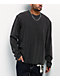 Ninth Hall Fundamentals Raw Edge Charcoal Wash Long Sleeve T-Shirt - Thumbnail image 1 of 4
