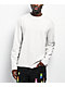 Ninth Hall Fundamentals Raw Edge Off White Long Sleeve T-Shirt - Thumbnail image 1 of 3