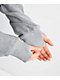 Ninth Hall Fundamentals Reverse Terry Grey Crop Hoodie - Thumbnail image 4 of 4