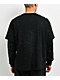 Ninth Hall Fundamentals Rhinestone Black Boxy 2Fer Long Sleeve Shirt - Thumbnail image 2 of 9