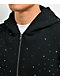 Ninth Hall Fundamentals Rhinestone Black Boxy Zip Hoodie - Thumbnail image 4 of 10