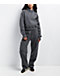 Ninth Hall Fundamentals River Heather Grey Half Zip Boxy Hoodie - Thumbnail image 5 of 6