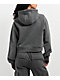 Ninth Hall Fundamentals River Heather Grey Half Zip Boxy Hoodie - Thumbnail image 2 of 6