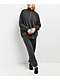 Ninth Hall Fundamentals Sheena Black Wash Oversized Quarter Zip Sweatshirt - Thumbnail image 4 of 4
