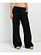 Ninth Hall Fundamentals Sherry Black Wide Leg Sweatpants - Thumbnail image 1 of 3