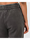 Ninth Hall Fundamentals Sibyl Black Mineral Wash Relaxed Sweatpants - Thumbnail image 5 of 6