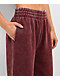 Ninth Hall Fundamentals Sibyl Red Mineral Wash Relaxed Sweat Pants - Thumbnail image 3 of 3