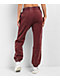 Ninth Hall Fundamentals Sibyl Red Mineral Wash Relaxed Sweat Pants - Thumbnail image 2 of 3