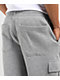 Ninth Hall Fundamentals Stash Grey Baggy Cargo Sweatpants - Thumbnail image 6 of 8