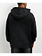 Ninth Hall Fundamentals Sunbleached Black Wash Zip Hoodie - Thumbnail image 2 of 5