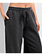 Ninth Hall Fundamentals Tyla Black Mineral Wash Oversized Sweatpants - Thumbnail image 4 of 4