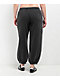 Ninth Hall Fundamentals Tyla Black Mineral Wash Oversized Sweatpants - Thumbnail image 6 of 6