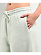 Ninth Hall Fundamentals Tyla Pale Aqua Wash Oversized Sweatpants - Thumbnail image 2 of 3