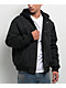 Ninth Hall Fundamentals Varsity Black Hooded Bomber Jacket - Thumbnail image 1 of 5