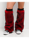 Ninth Hall Grunge Red Faux Fur Leg Warmers - Thumbnail image 1 of 3