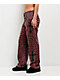 Ninth Hall Idle Armor Cheetah Print Red Straight Leg Jeans - Thumbnail image 6 of 6