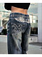 Ninth Hall Idle Blue Wash Straight Leg Jeans - Thumbnail image 3 of 7