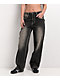 Ninth Hall Idle Chapel Black Wash Straight Leg Jeans - Thumbnail image 2 of 5
