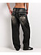 Ninth Hall Idle Chapel Black Wash Straight Leg Jeans - Thumbnail image 1 of 5
