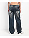 Ninth Hall Idle Dusk Blue Wash Straight Leg Jeans - Thumbnail image 1 of 5