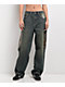 Ninth Hall Idle Envy Cougar Snake Dark Blue Wash Straight Leg Jeans - Thumbnail image 2 of 6