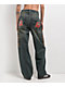 Ninth Hall Idle Envy Cougar Snake Dark Blue Wash Straight Leg Jeans - Thumbnail image 1 of 6