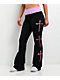 Ninth Hall Joella Cross Black Fold over Flare Leggings - Thumbnail image 1 of 5