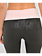 Ninth Hall Joella Pink & Grey Foldover Flare Leggings - Thumbnail image 5 of 7
