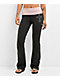 Ninth Hall Joella Pink & Grey Foldover Flare Leggings - Thumbnail image 1 of 7