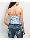Ninth Hall Kerri Angel Camo Blue Crop Tank Top - Thumbnail image 2 of 4