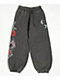 Ninth Hall Kyra Black Mineral Wash Oversized Sweatpants - Thumbnail image 1 of 4