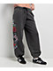 Ninth Hall Kyra Black Mineral Wash Oversized Sweatpants - Thumbnail image 1 of 9