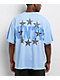 Ninth Hall Layered Text Light Blue Wash T-Shirt - Thumbnail image 2 of 3