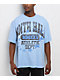 Ninth Hall Layered Text Light Blue Wash T-Shirt - Thumbnail image 1 of 3