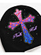 Ninth Hall Leopard Cross Black Skully Beanie - Thumbnail image 2 of 2