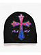 Ninth Hall Leopard Cross Black Skully Beanie - Thumbnail image 1 of 2